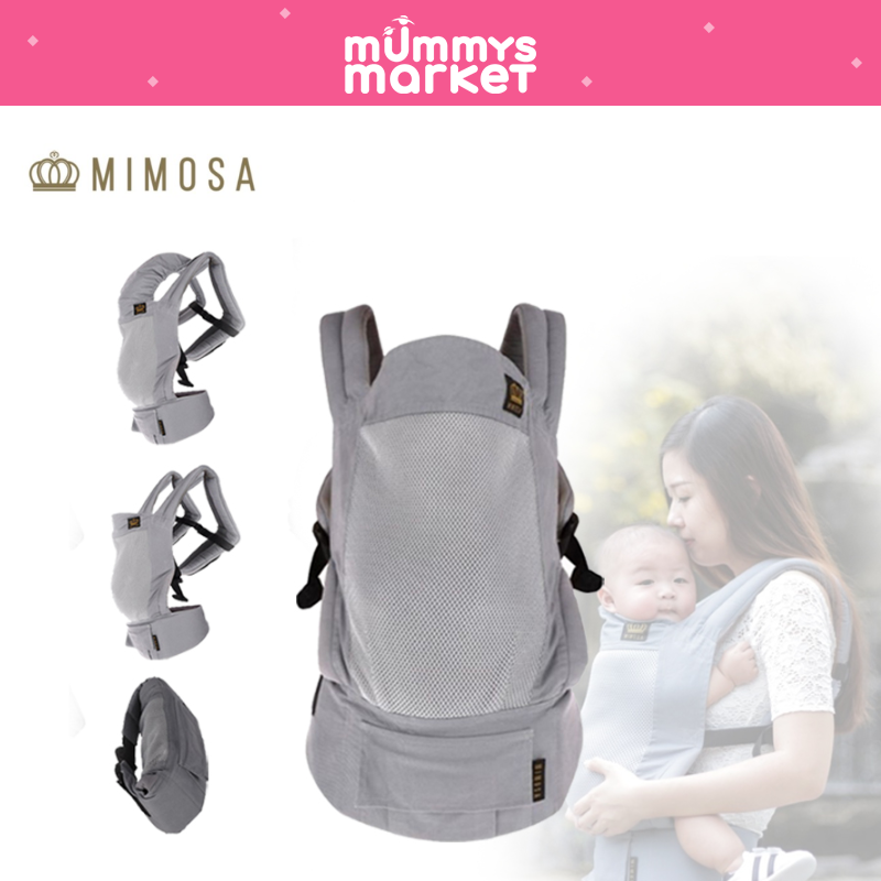 Mimosa Airplush Ergonomic Baby Carrier (URBAN GREY MESH)